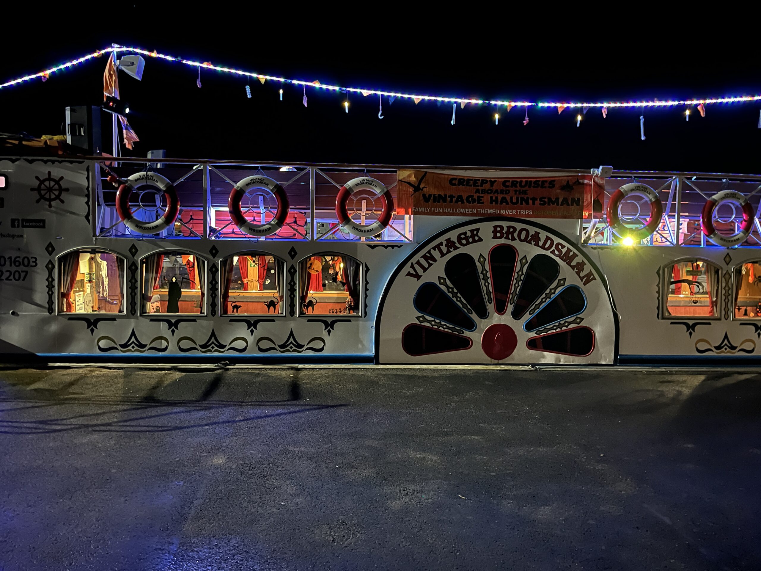 Tim DJing aboard the Broads Tours Boogie Boat, Wroxham