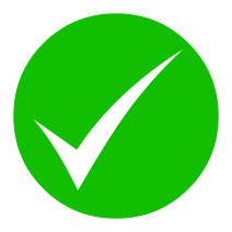 GREEN WHITE TICK