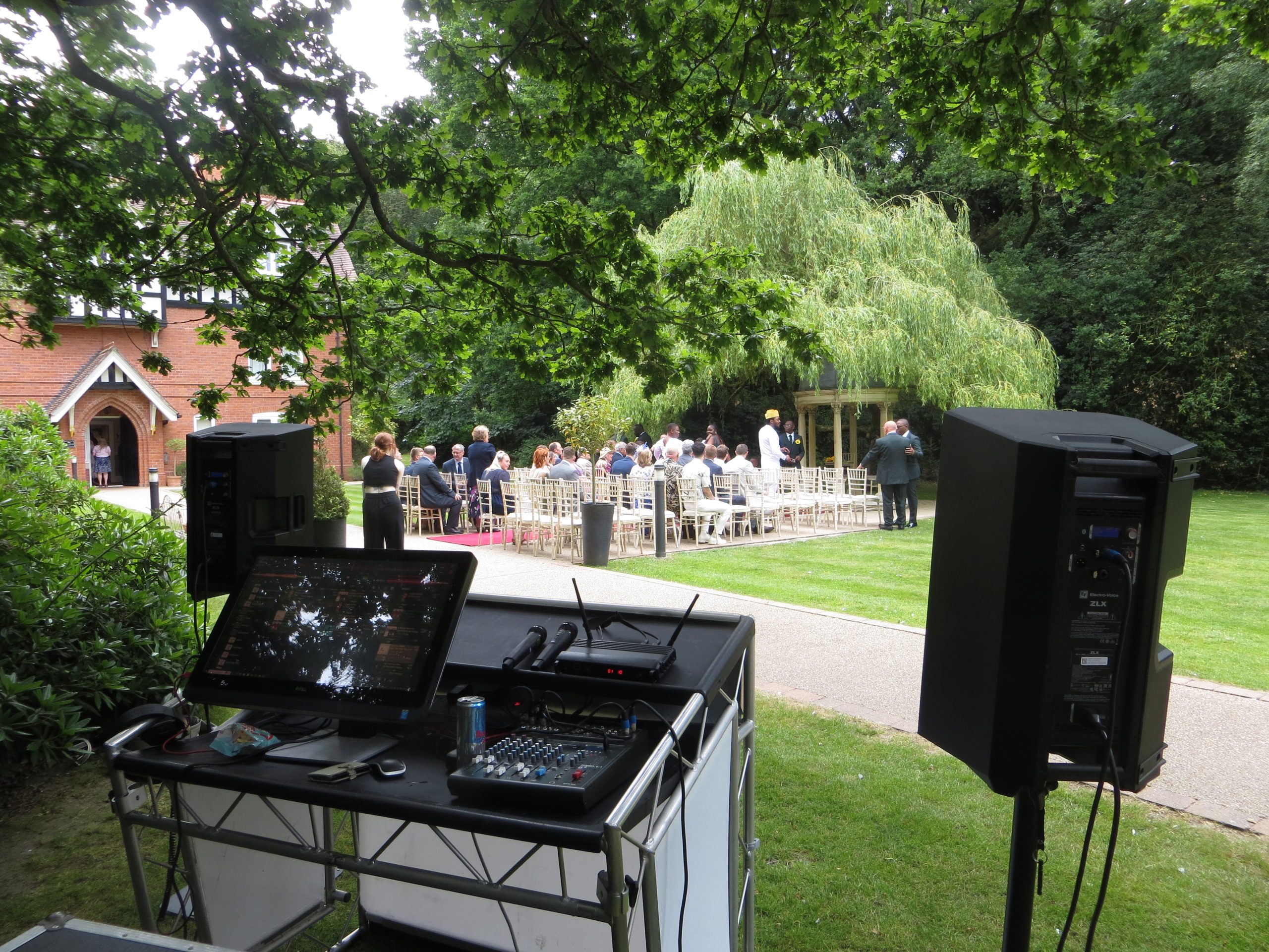 Ceremony garden wedding Wedding DJ For Hire In Norfolk Background entrance music