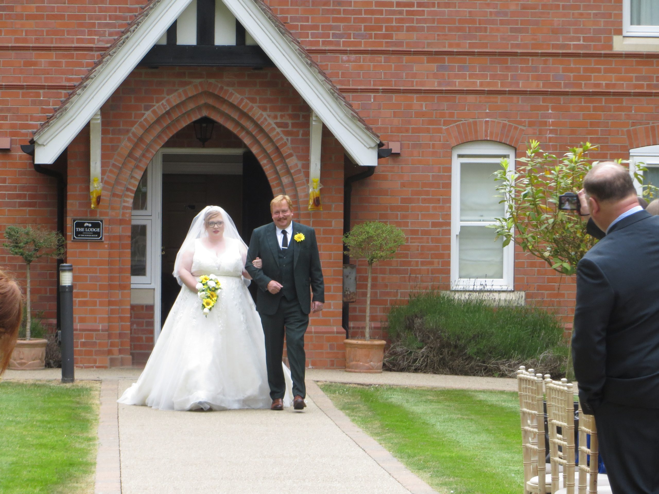 Ceremony garden wedding Wedding DJ For Hire In Norfolk Here comes the bride