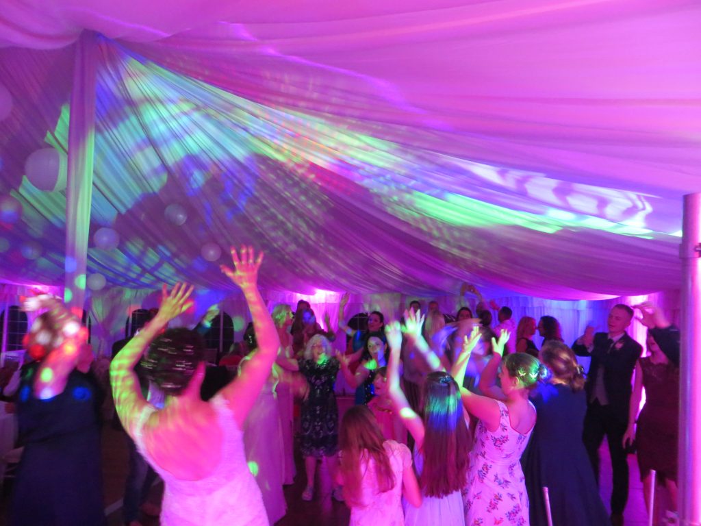 Wedding DJ For Hire In Dunston Hall Norwich Norfolk Set up for the wedding Mobile Disco Network