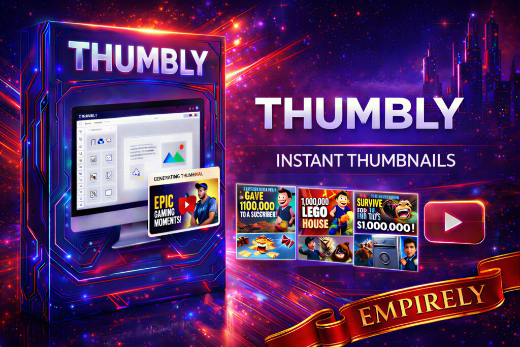 Thumbly brand logo on dark background —AI Social Image Creator AI thumbnail creator for YouTube, TikTok, Reels and Shorts