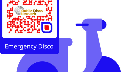 Emergency Disco Norfolk Suffolk Cambridgeshire QR Scan code