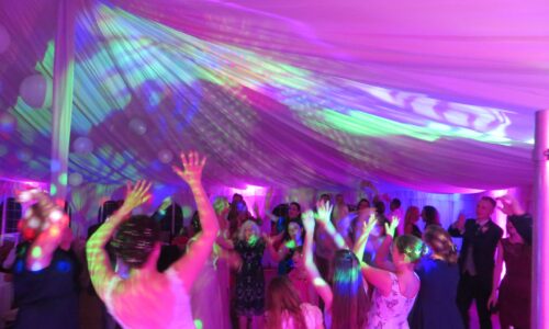 Wedding DJ For Hire In Dunston Hall Norwich Norfolk Set up for the wedding Mobile Disco Network