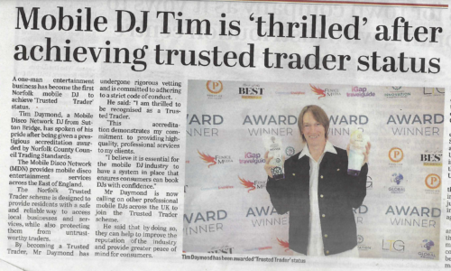 Norfolk Wedding DJ Hire A Professional Trusted Trader DJ Lynn News Press release