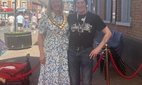 Tim-Daymond-Mobile-Disco-Network-with-Watton-Mayor-Sarah-Humphries