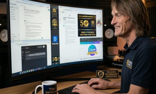 AI marketing tools DJs 2026 — DJ Tim testing ten AI tools for his East Anglia mobile DJ business across Norfolk Suffolk Cambridgeshire Lincolnshire