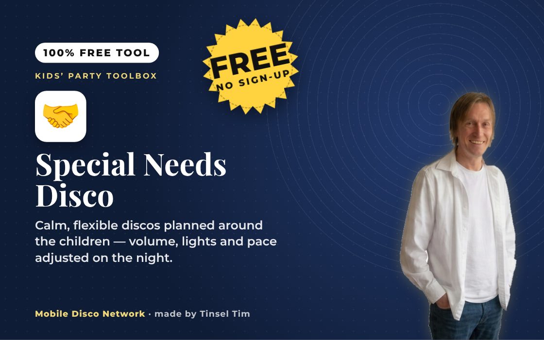 Special Needs Disco: free tool from Mobile Disco Network