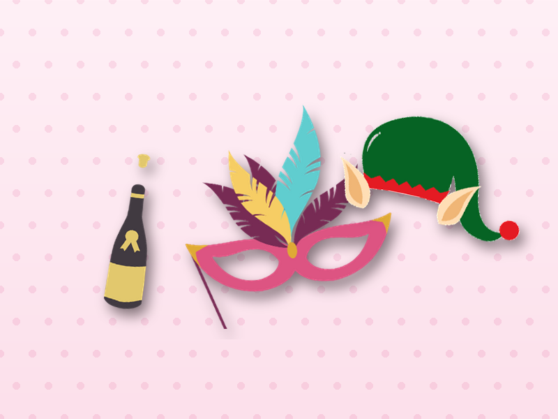 Custom Christmas digital stickers for the Selfie Pod photo booth in Norfolk