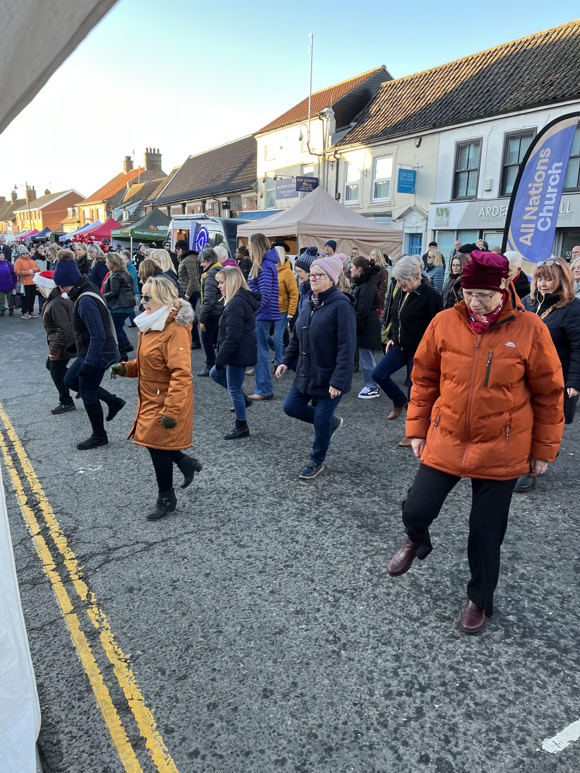 Tim at the Watton Christmas Light Festival