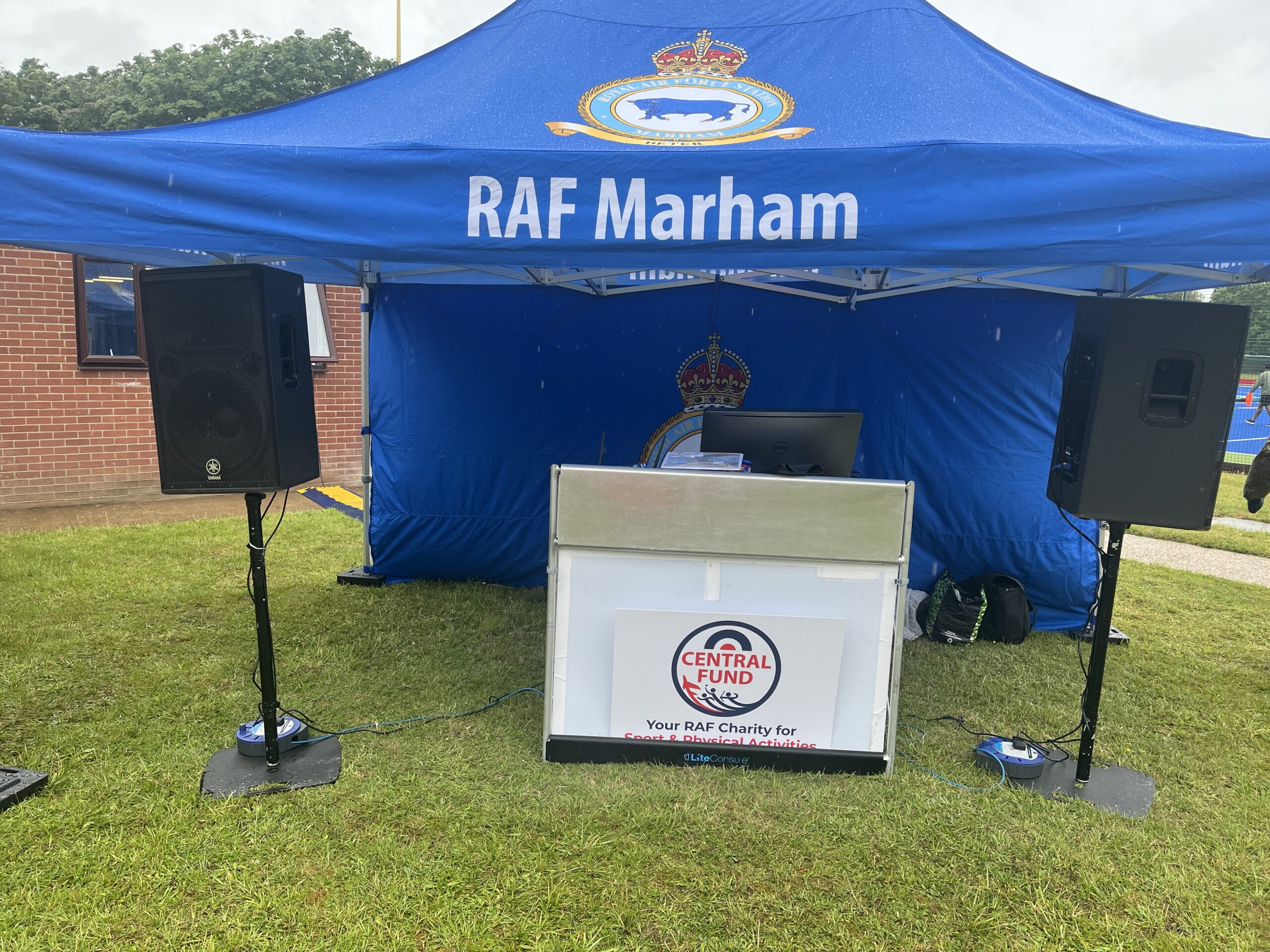 PA announcements at a community sports event in Norfolk