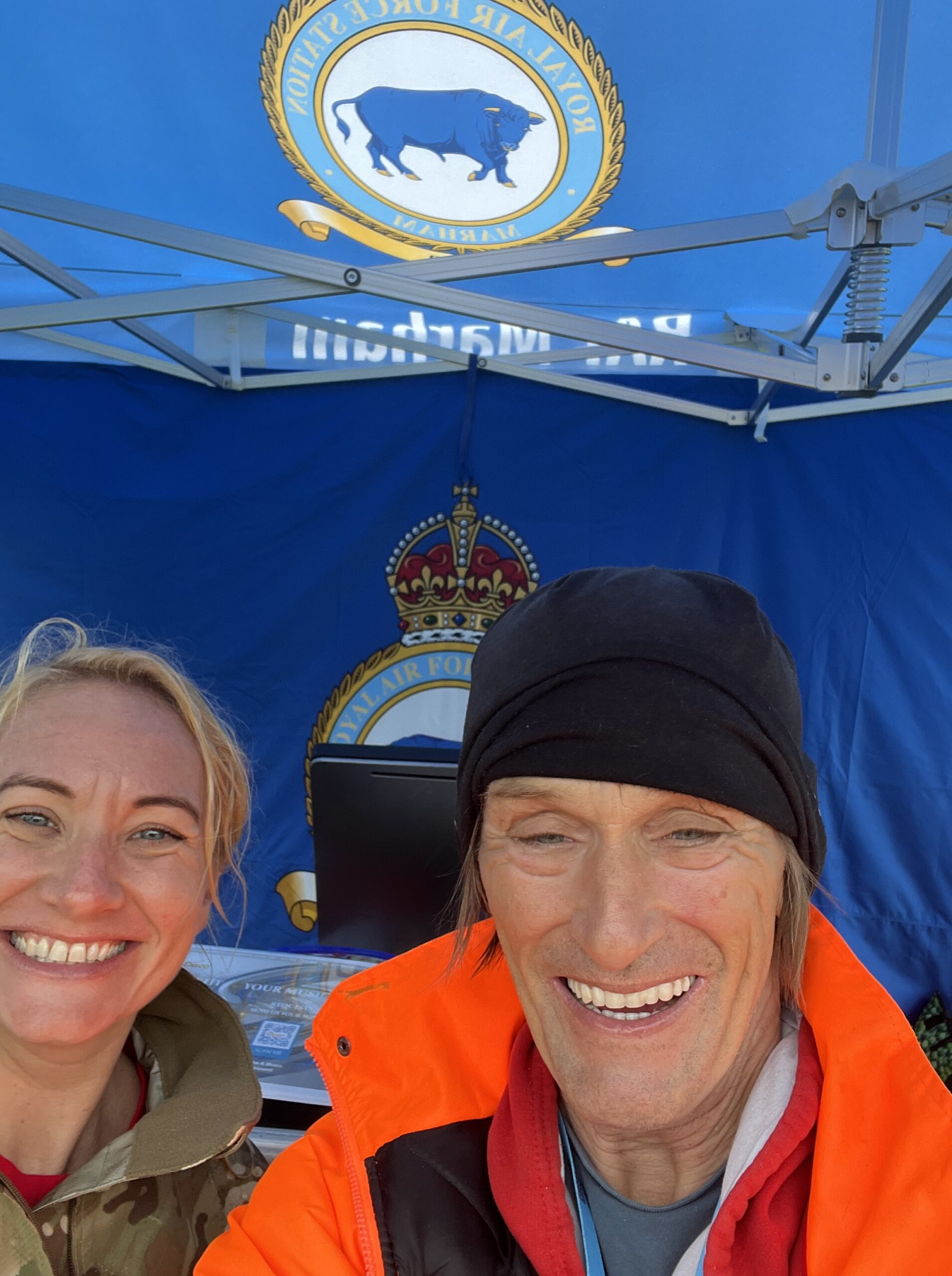 Tim’s set-up at the RAF Marham Festival of Sport Day