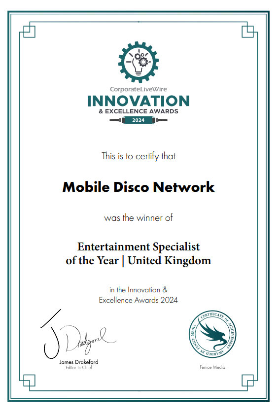 Entertainment Specialist of the Year Award 2024