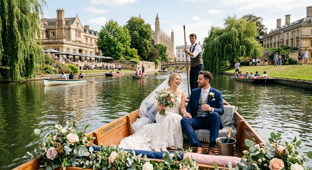 Wedding DJ Cambridge venues — riverside venue setting at Graduate by Hilton Cambridge or Quy Mill Hotel for a Cambridge wedding 2026